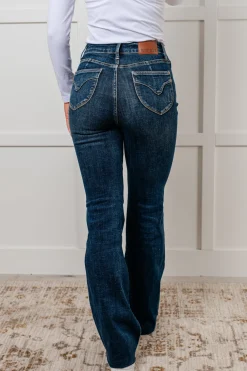 Edna High Rise Control Top Shield Pocket Flare Jeans by Judy Blue