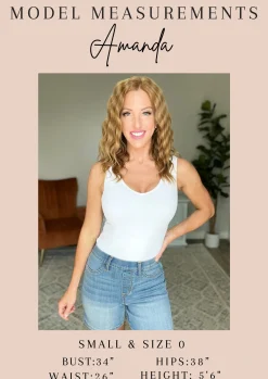 Elle High Rise Rhinestone Cutoff Shorts by Judy Blue