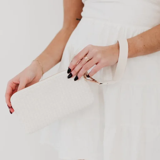 Emma Woven Clutch Wristlet by Pretty Simple