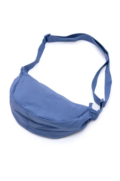 Essentially Everything Round Mini Crossbody Bag in Dusty Blue