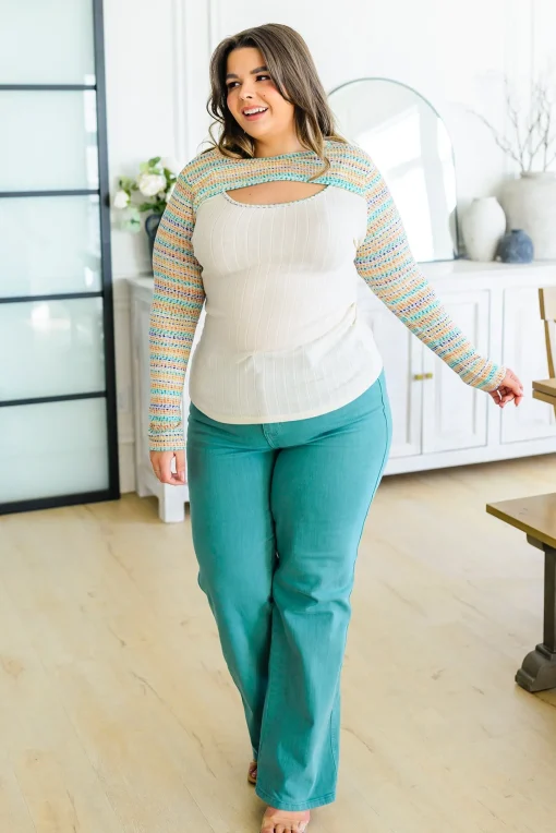 Evidently Extra Peekaboo Cut Out Top