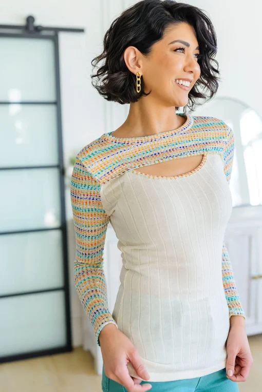 Evidently Extra Peekaboo Cut Out Top