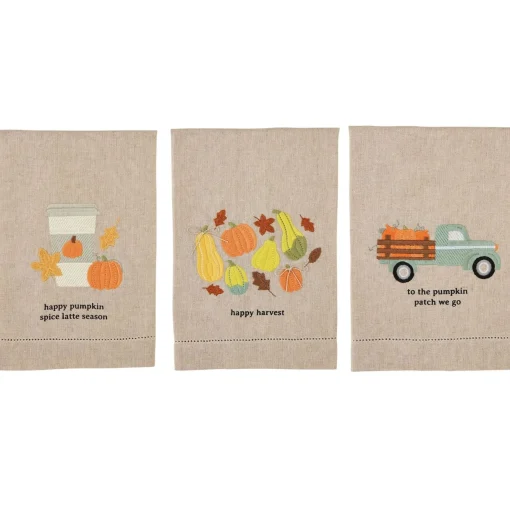 Fall Hemstitched Towels by Mud Pie