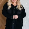 Fantastic in Fleece Jacket in Black