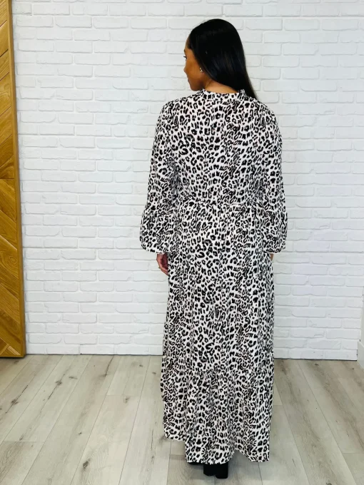 Fiercely Feminine Leopard Print Maxi Dress
