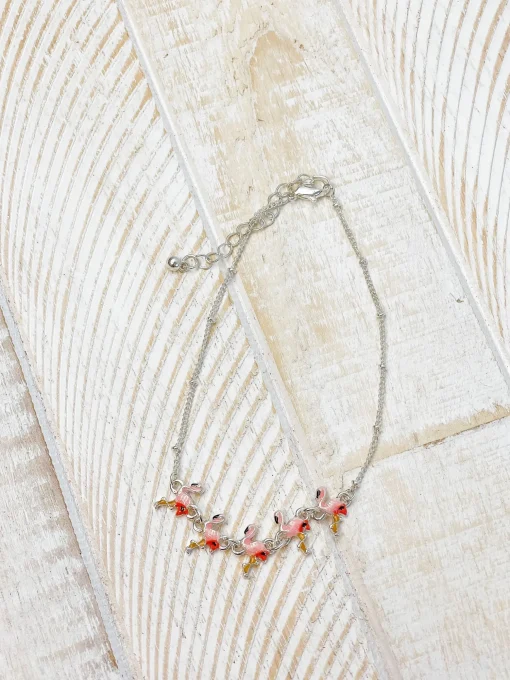 Flamingo Link Ankle Bracelet