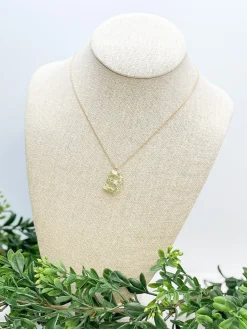 Flower Initial Pendant Necklace