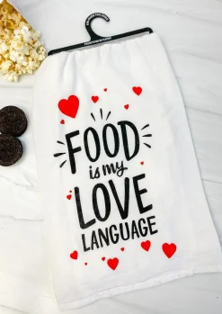 'Food Is My Love Language' Kitchen Towel