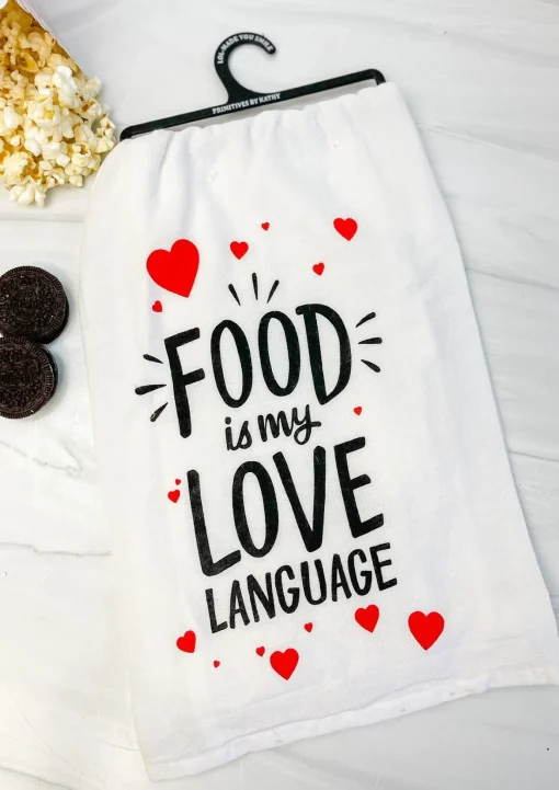 'Food Is My Love Language' Kitchen Towel