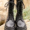 Fresh Feels Combat Boots In Black