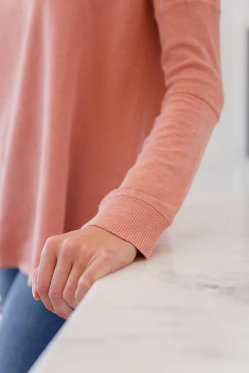 Fun Beginnings Raglan Top In Dusty Mauve