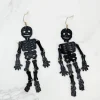 Glitter Skeleton Dangle Earrings