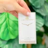 Glitzy Gold Sideways Initial Necklace