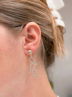 Glitzy Pickleball Dangle Earrings