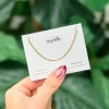 Gold Dipped Dainty Chain Necklace