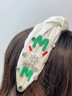 Golf 'Mom' Embellished Headband