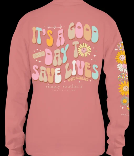'Good Day To Save Lives' Long Sleeve Tee by Simply Southern
