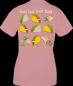 'Good Food Good Mood' Taco Short Sleeve Tee by Simply Southern