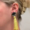 Graduation Cap Tassel Dangle Earrings