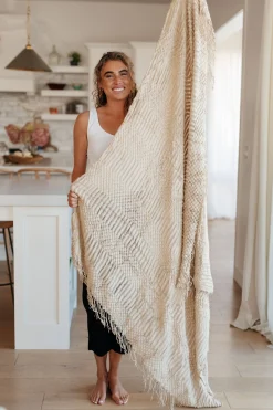 Graham Blanket Single Cuddle Size in Beige