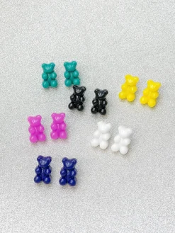 Gummy Bear Stud Earrings - Yellow