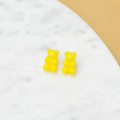 Gummy Bear Stud Earrings - Yellow