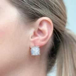 Gymnastics Printed Glass Stud Earrings