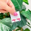 Hair Blow Dryer Signature Enamel Stud Earrings - Pink