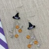Halloween Witch Hat Dangle Earrings