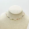 Heart Pearl Station Necklace