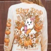 'Hey Boo' Preppy Ghost Long Sleeve Tee by Simply Southern