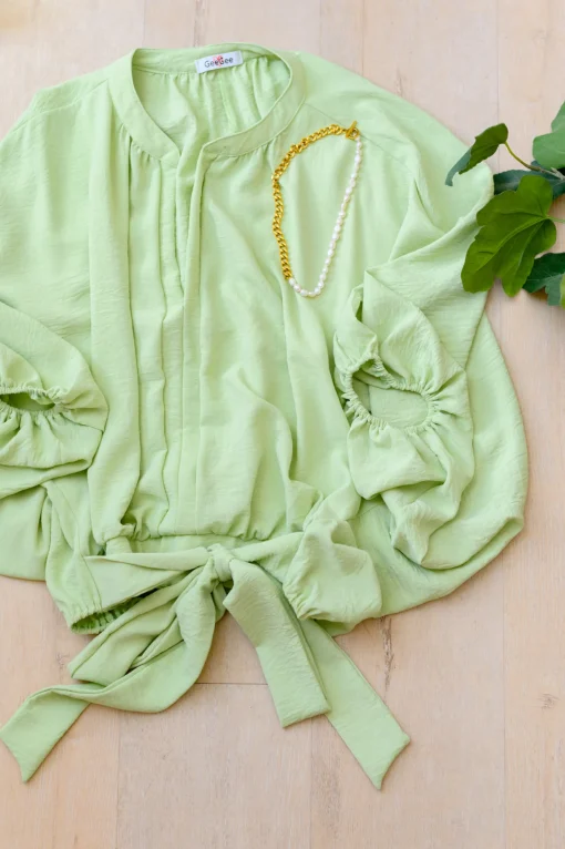 Hit Me Up Tie Detail Top