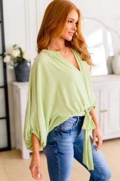 Hit Me Up Tie Detail Top