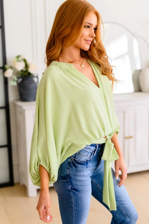 Hit Me Up Tie Detail Top