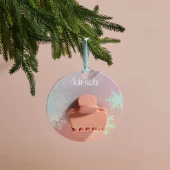 Holiday Recycled Plastic Claw Clip - Rosewood