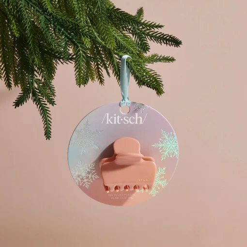Holiday Recycled Plastic Claw Clip - Rosewood