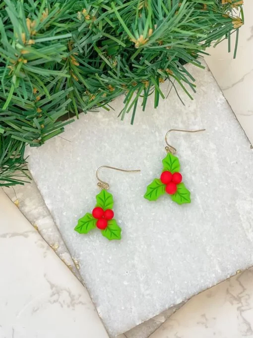 Holly Clay Dangle Earrings