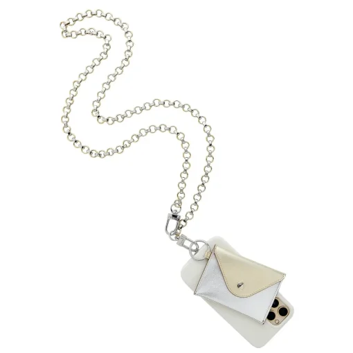 Hook Me Up Hands-Free Phone Crossbody Chain - Mixed Metal