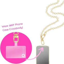 Hook Me Up Hands-Free Phone Crossbody Chain - Gold Rush