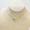 Hoop & Stone Linked Pendant Necklace