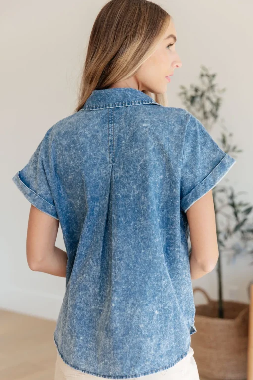 I Could Be Famous Denim Button Up