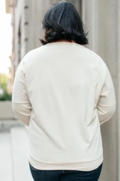 Into The Fringe Top in Beige