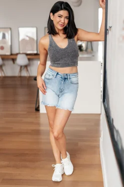 Jenny High Rise Cutoff Dad Shorts by Judy Blue