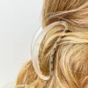 Jumbo Half Moon Claw Clip - Clear