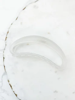 Jumbo Half Moon Claw Clip - Clear
