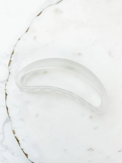 Jumbo Half Moon Claw Clip - Clear