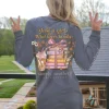 'Just A Girl' Bow Tied Books Long Sleeve Tee by Simply Southern