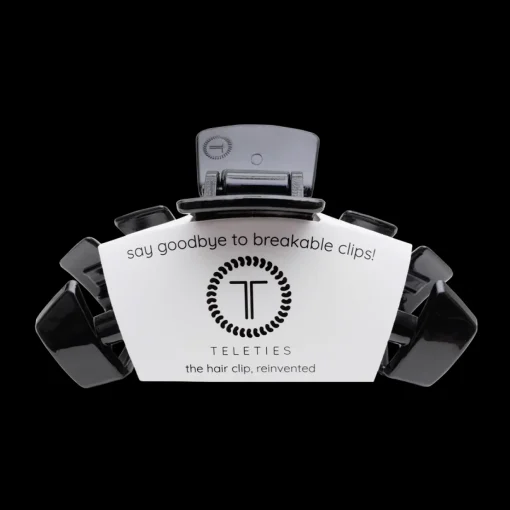 Large Teleties Claw Clip - Jet Black