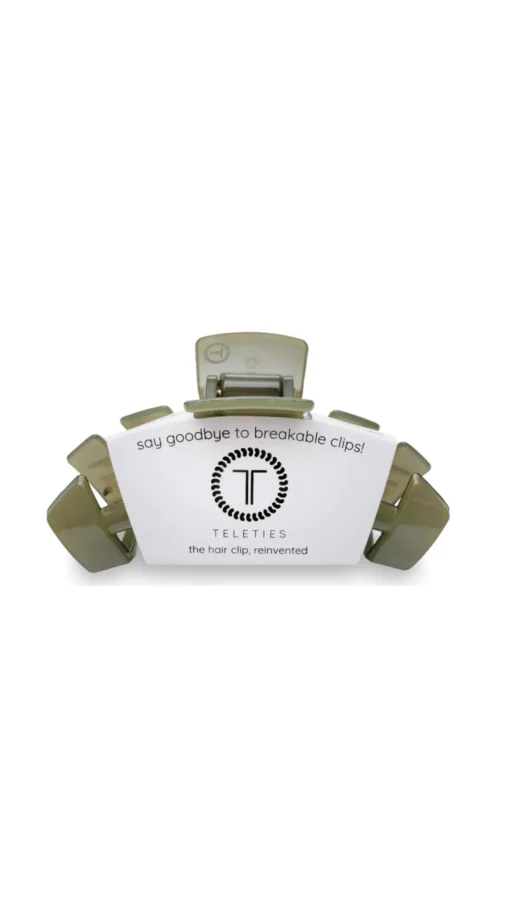 Large Teleties Claw Clip - Evergreen