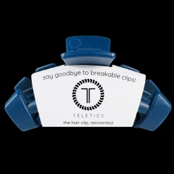 Large Teleties Claw Clip - Midnight Rain Navy